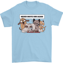Sloth Board Games Funny Mens T-Shirt Cotton Gildan Light Blue
