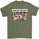 Sloth Board Games Funny Mens T-Shirt Cotton Gildan Military Green