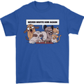 Sloth Board Games Funny Mens T-Shirt Cotton Gildan Royal Blue