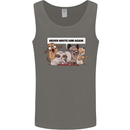Sloth Board Games Funny Mens Vest Tank Top Charcoal