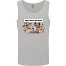 Sloth Board Games Funny Mens Vest Tank Top Sports Grey