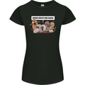Sloth Board Games Funny Womens Petite Cut T-Shirt Black
