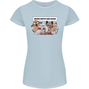 Sloth Board Games Funny Womens Petite Cut T-Shirt Light Blue