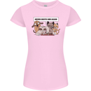 Sloth Board Games Funny Womens Petite Cut T-Shirt Light Pink
