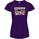 Sloth Board Games Funny Womens Petite Cut T-Shirt Purple