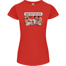 Sloth Board Games Funny Womens Petite Cut T-Shirt Red
