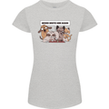 Sloth Board Games Funny Womens Petite Cut T-Shirt Sports Grey