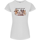 Sloth Board Games Funny Womens Petite Cut T-Shirt White