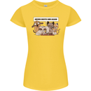 Sloth Board Games Funny Womens Petite Cut T-Shirt Yellow