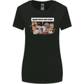 Sloth Board Games Funny Womens Wider Cut T-Shirt Black