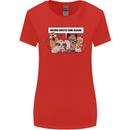Sloth Board Games Funny Womens Wider Cut T-Shirt Red