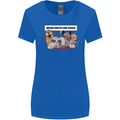 Sloth Board Games Funny Womens Wider Cut T-Shirt Royal Blue