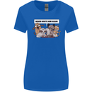 Sloth Board Games Funny Womens Wider Cut T-Shirt Royal Blue