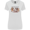 Sloth Board Games Funny Womens Wider Cut T-Shirt White