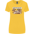 Sloth Board Games Funny Womens Wider Cut T-Shirt Yellow