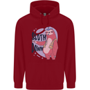 Sloth Down Policeman Funny Childrens Kids Hoodie Red