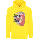 Sloth Down Policeman Funny Childrens Kids Hoodie Yellow