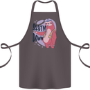 Sloth Down Policeman Funny Cotton Apron 100% Organic Dark Grey