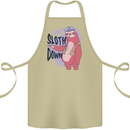 Sloth Down Policeman Funny Cotton Apron 100% Organic Khaki