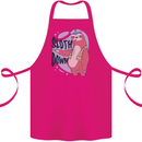Sloth Down Policeman Funny Cotton Apron 100% Organic Pink