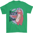 Sloth Down Policeman Funny Mens T-Shirt Cotton Gildan Irish Green