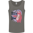 Sloth Down Policeman Funny Mens Vest Tank Top Charcoal