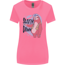 Sloth Down Policeman Funny Womens Wider Cut T-Shirt Azalea