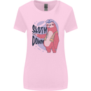 Sloth Down Policeman Funny Womens Wider Cut T-Shirt Light Pink