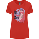 Sloth Down Policeman Funny Womens Wider Cut T-Shirt Red