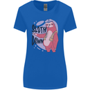 Sloth Down Policeman Funny Womens Wider Cut T-Shirt Royal Blue