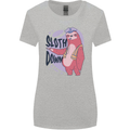 Sloth Down Policeman Funny Womens Wider Cut T-Shirt Sports Grey