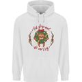 Sloth Eat Sleep & Be Merry Funny Christmas Childrens Kids Hoodie White
