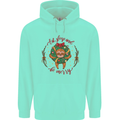 Sloth Eat Sleep & Be Merry Funny Christmas Mens 80% Cotton Hoodie Peppermint