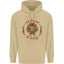 Sloth Eat Sleep & Be Merry Funny Christmas Mens 80% Cotton Hoodie Sand