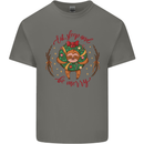 Sloth Eat Sleep & Be Merry Funny Christmas Mens Cotton T-Shirt Tee Top Charcoal
