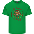 Sloth Eat Sleep & Be Merry Funny Christmas Mens Cotton T-Shirt Tee Top Irish Green