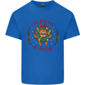 Sloth Eat Sleep & Be Merry Funny Christmas Mens Cotton T-Shirt Tee Top Royal Blue