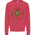 Sloth Eat Sleep & Be Merry Funny Christmas Mens Sweatshirt Jumper Heliconia