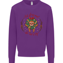 Sloth Eat Sleep & Be Merry Funny Christmas Mens Sweatshirt Jumper Purple