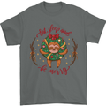 Sloth Eat Sleep & Be Merry Funny Christmas Mens T-Shirt Cotton Gildan Charcoal