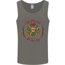 Sloth Eat Sleep & Be Merry Funny Christmas Mens Vest Tank Top Charcoal