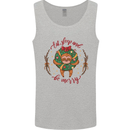 Sloth Eat Sleep & Be Merry Funny Christmas Mens Vest Tank Top Sports Grey