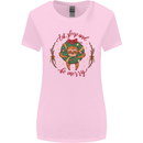 Sloth Eat Sleep & Be Merry Funny Christmas Womens Wider Cut T-Shirt Light Pink