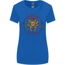 Sloth Eat Sleep & Be Merry Funny Christmas Womens Wider Cut T-Shirt Royal Blue