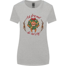 Sloth Eat Sleep & Be Merry Funny Christmas Womens Wider Cut T-Shirt Sports Grey