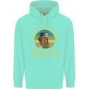 Sloth Hiking Team Funny Trekking Walking Childrens Kids Hoodie Peppermint