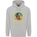 Sloth Hiking Team Funny Trekking Walking Childrens Kids Hoodie Sports Grey