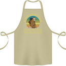 Sloth Hiking Team Funny Trekking Walking Cotton Apron 100% Organic Khaki
