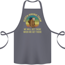 Sloth Hiking Team Funny Trekking Walking Cotton Apron 100% Organic Steel