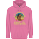 Sloth Hiking Team Funny Trekking Walking Mens 80% Cotton Hoodie Azelea